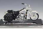 1:18 White-Black Harley Davidson 1997 FLSTS Heritage Springer