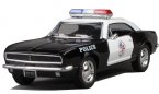 1:36 Scale Kids Black Police Diecast 1967 Chevrolet Camaro Toy