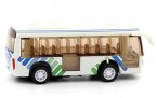Mini Scale Kids White Tour Bus Toy