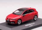 Red / White 1:43 Scale Diecast 2021 VW Golf 8 GTI Model
