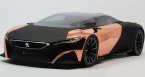 Black-Golden 1:18 Scale Diecast Peugeot Concept ONYX Model