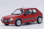 1:18 Scale NOREV Red Diecast 1991 Peugeot 205 GTI Model