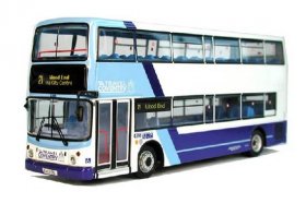 1:76 Scale CMNL Dennis Double-decker Bus Model