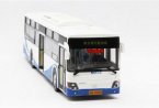 1:50 Scale Blue-White Diecast ShangHai Daewoo City Bus Model