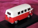 Red-White 1:43 Scale NOREV Diecast VW T1 Kombi Bus Model