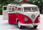 1:24 Scale Green / Red Diecast 1962 VW T1 Bus Toy