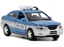 Kids 1:32 Scale Blue / Red / Yellow Diecast Beijing Taxi Toy