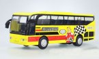Pull-Back Function Kids Red / Blue /Yellow Die-Cast Tour Bus Toy