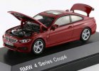 1:43 Scale Red / Blue Diecast BMW 4 Series Coupe Model