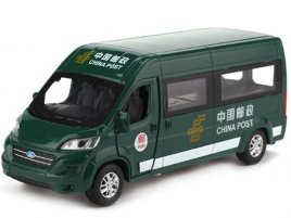 Kids Green China Post Diecast Ford Transit Van Bus Toy