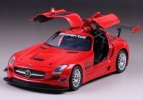 Red 1:24 Scale Diecast Mercedes-Benz SLS AMG GT3 Model