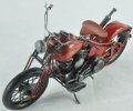 Handmade Wine Red Medium Scale Tinplate Harley Davidson Model