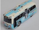 Mini Scale White-Blue TOMY 2011 Special Edition Die-Cast Bus Toy