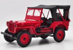 Red NOREV 1:18 Scale Diecast 1924 Willys SUV Model