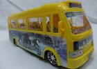 Red / Yellow Kids Plastic Made Transformers City Bus Toy