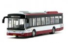 White-Red 1:64 Scale NO.9 Die-Cast BeiJing Bus Model