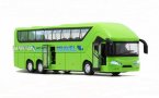 Kids 1:50 Scale Red / Green / Yellow Die-Cast Tour Bus Toy