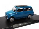 Blue 1:24 Whitebox Diecast 1960 Fiat 500 Giardiniera Model