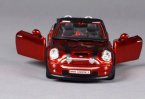 1:32 Wine Red Bburago Diecast Mini Cooper S Cabrio Model