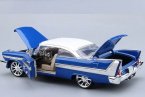 1:18 Black / Blue MotorMax Diecast 1958 Plymouth FURY Model