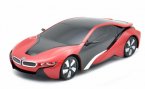 Kids 1:24 Scale White / Silver Full Functions R/C BMW I8 Toy