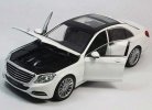 1:24 Black / White Welly Diecast Mercedes-Benz S-Class Model