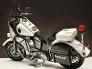 White Large Scale Handmade Police Tinplate 1940s Harley Davidson