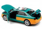 Green-Yellow 1:32 Scale Pull-Back Function Diecast Audi A8 Taxi