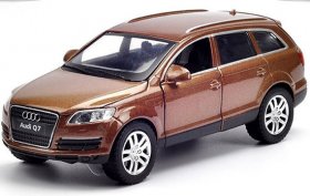 Kids 1:32 Scale Black / White / Brown Diecast Audi Q7 Toy