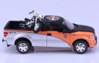 1:24 Scale MaiSto Silver-Orange Die-Cast Ford F150 Pickup Model