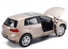 White / Red / Champagne 1:32 Scale Kids Diecast VW New Golf Toy