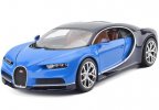 1:18 Scale Bburago Red / Blue Diecast Bugatti Chiron Model