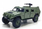 1:24 Army Green Diecast Dongfeng Mengshi Off-Road Vehicle Toy