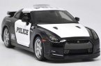 Black 1:24 Scale Maisto Police Diecast Nissan GT-R Model