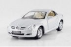 Red / Silver 1:36 Scale Kids Diecast Mercedes-Benz SLK 350 Toy