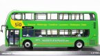 1:76 Scale Green CMNL Dennis E400 Double-decker Bus Model