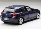 Deep Blue / Brown Paragon 1:18 Scale Diecast BMW 1 Series Model
