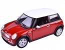 Red / Blue 1:24 Scale Bburago Diecast Mini Cooper Model