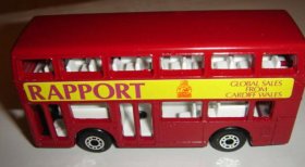 NO.17 Red Matchbox London Double Decker Bus Model