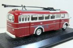 Red 1:72 Scale Atlas Die-Cast Ikarus 60T 1952 Bus Model