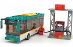Kids 341 Pieces Building Blocks Green Plastics City Bus Toy