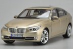 White / Golden / Black 1:18 Diecast BMW 5 Series 535 GT Model