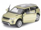 Kid 1:36 White /Light Green / Red Diecast Range Rover Evoque Toy