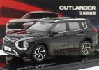 1:43 Scale Black Diecast 2023 Mitsubishi Outlander SUV Model