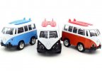 Black / Blue / Orange Kids Mini Scale Diecast VW Bus Toy