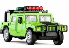Red / Yellow / Green 1:32 Scale Kids Diecast Hummer H1 Toy