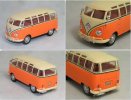 Diecast 1:43 Scale Kids Orange / Gray VW Bus Toy