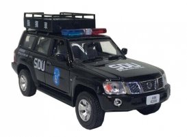 Black 1:43 Scale 2005 Hong Kong SDU Diecast Nissan Patrol Model