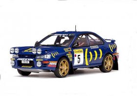 1:18 Scale Blue Sunstar1995 WRC Diecast Subaru IMPREZA Model