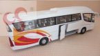 White 1:50 Scale JOAL Scania Irizar Bus Model